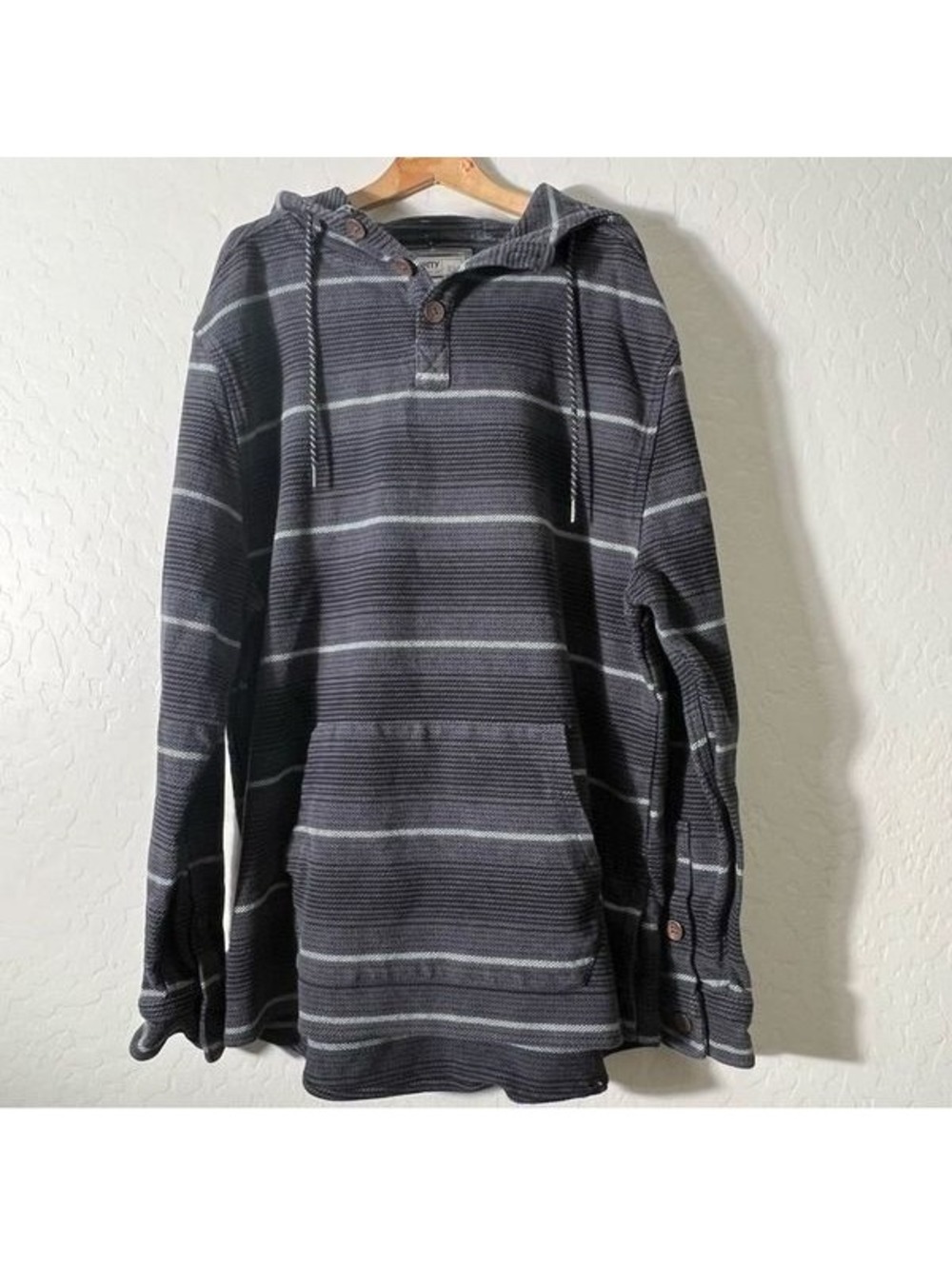 Jetty Marine Supply Quinton heavy cotton twill Baja blanket nautical hoodie XL